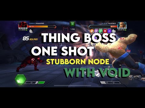 AW: S3NSU VS A•S•R - S19 War#5 - Thing Boss Solo with Void- Stubborn - Marvel Contest of Champions