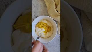 SUPER EASY DIPPING SAUCE! (MUSTARD MAYO) #mayo #mustard #dippingsauce #easyrecipes #recipevideo  #4u