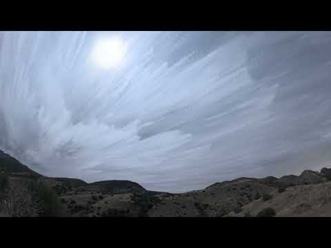 Startrails with clouds