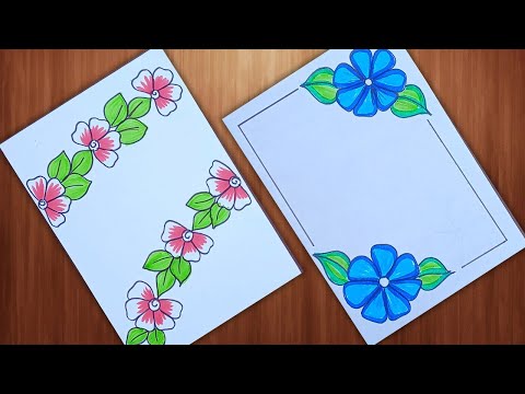 FLOWER DESIGN/PROJECT WORK DESIGN/ BORDER DESIGN/ASSIGNMENT DESIGN/FRONT PAGE DESIGN ✨💗