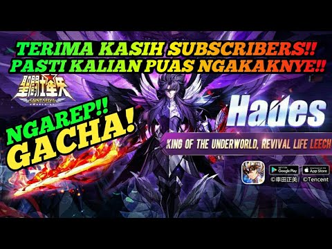 PUAS NGAKAK?! BERKAT DOA SUBSCRIBERS!! GACHA SS HADES! Saint Seiya Awakening