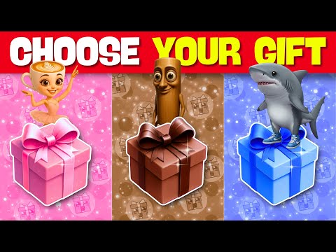 Choose Your Gift! 🎁 Brainrot Edition – Pink, Brown, or Blue? Let’s Find Out! 💖🤎💙