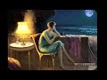 1930 S Evening On A Terrace By The Ocean W Calming Waves Oldies Playing In Another Room ASMR