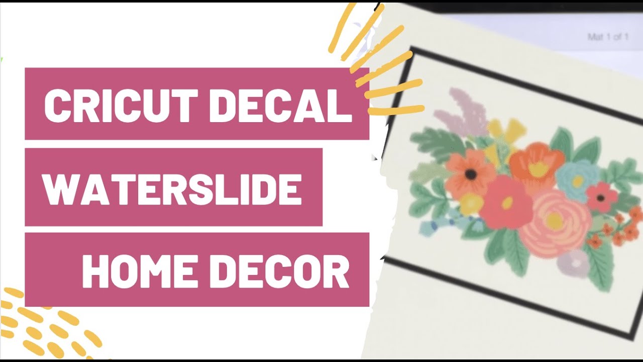 Cricut Waterslide Decal Home Decor Too Cute To Miss!