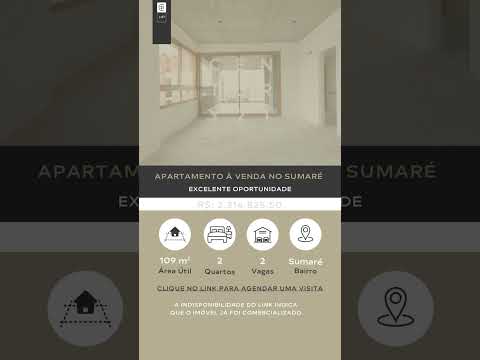 Apartamento com 2 dormitórios à venda, 108 m² por R$ 2.314.825,50 - Sumaré - São Paulo/SP