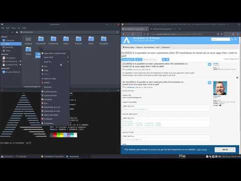 ArcoLinux : 2030 how to make your own installation script - what to do after a clean install