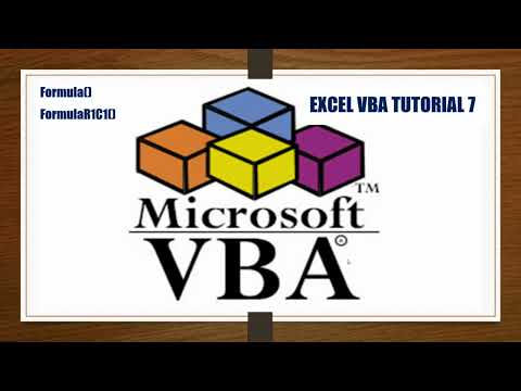 VBA Tutorial 7 | Formula in Excel VBA | vba for beginners | FormulaR1C1 concept | Excel automation