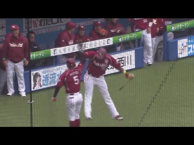 【1回表】うまく逆方向へ!! イーグルス・茂木の第3号先頭打者アーチ!! 2017/4/9 M-E