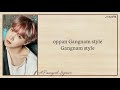 J hope (BTS) - Gangnam style  (cover) easy lyrics