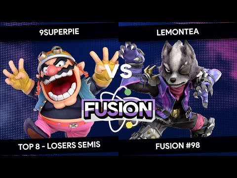 Fusion #98 - 9SuperPIE (Wario) vs LemonTea (Wolf) - Top 8 - Losers Semis