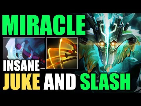 Miracle - Juggernaut Insane juke and Slash God plays | Dota 2
