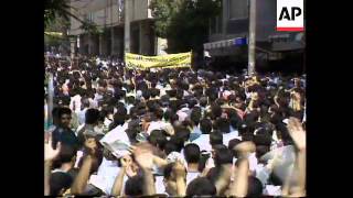 ALGERIA: ALGIERS: POLICE BREAK UP SOCIALIST DEMONSTRATION (2)