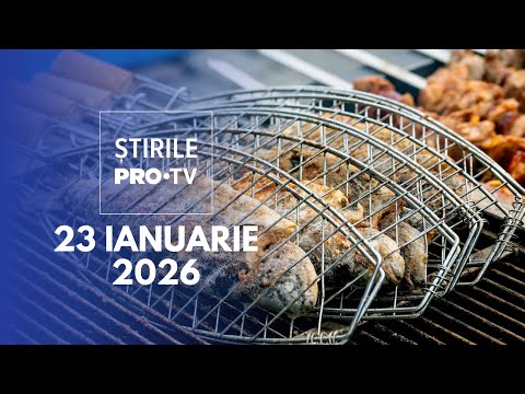 Știrile PRO TV - 23 Ianuarie 2026 | Controale dure la pește și fructe de mare