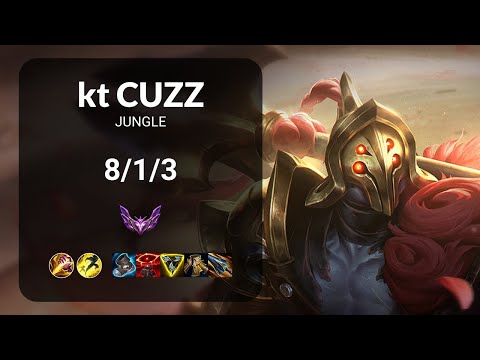 kt Cuzz Jax vs Xin Zhao JUNGLE - KR MASTER Patch 14.5