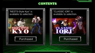 king of fighters 2012 unlock iori and kyo | RooT |