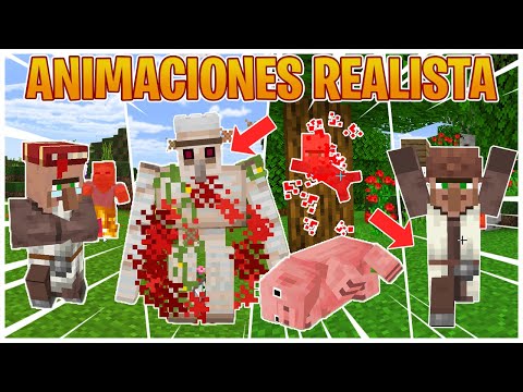 Ares Gameplays - BEST 6 REALISTIC ANIMATION ADDONS for MINECRAFT PE 1.19 + (BEDROCK) minecraft pe mods