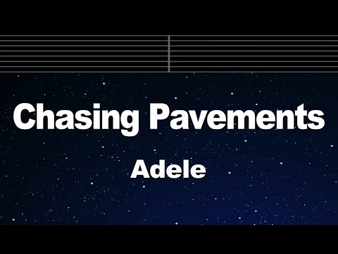 Karaoke♬ Chasing Pavements - Adele 【No Guide Melody】 Instrumental