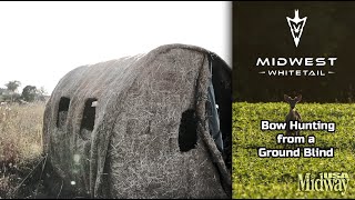 Tips for Bow Hunting in a Ground Blind | Midwest Whitetail