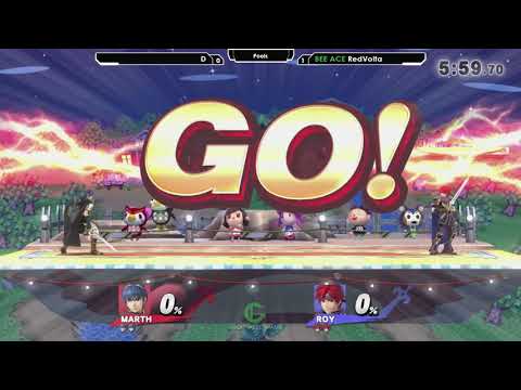 Smash 4: D (Marth) V BEE ACE | RedVolta (Roy) - Ascendance 102 Tournament SSB4