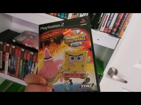 Playing SpongeBob the movie the game on PS2