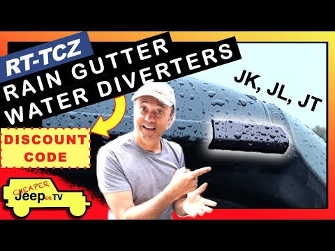 Rain Gutter Water Diverters for My Jeep From RT-TCZ  (Hard Top Only)