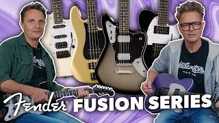 Video thumbnail for Fender Fusion Series - Strats, Teles, Jaguar Baritone & Precision Bass! by Andertons Music Co