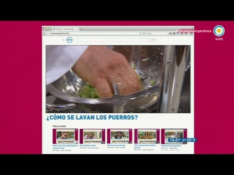Cómo lavar bien el puerro
