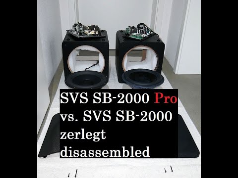 SVS SB-2000 Pro vs. SVS SB-2000 - zerlegt – disassembled