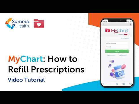 How To Request Medication Refill Using Mychart