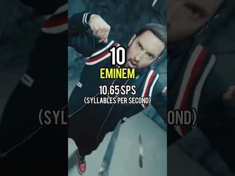 The fastest rappers in the world (Top 10) 🎤🎶 #rap #eminem #shorts