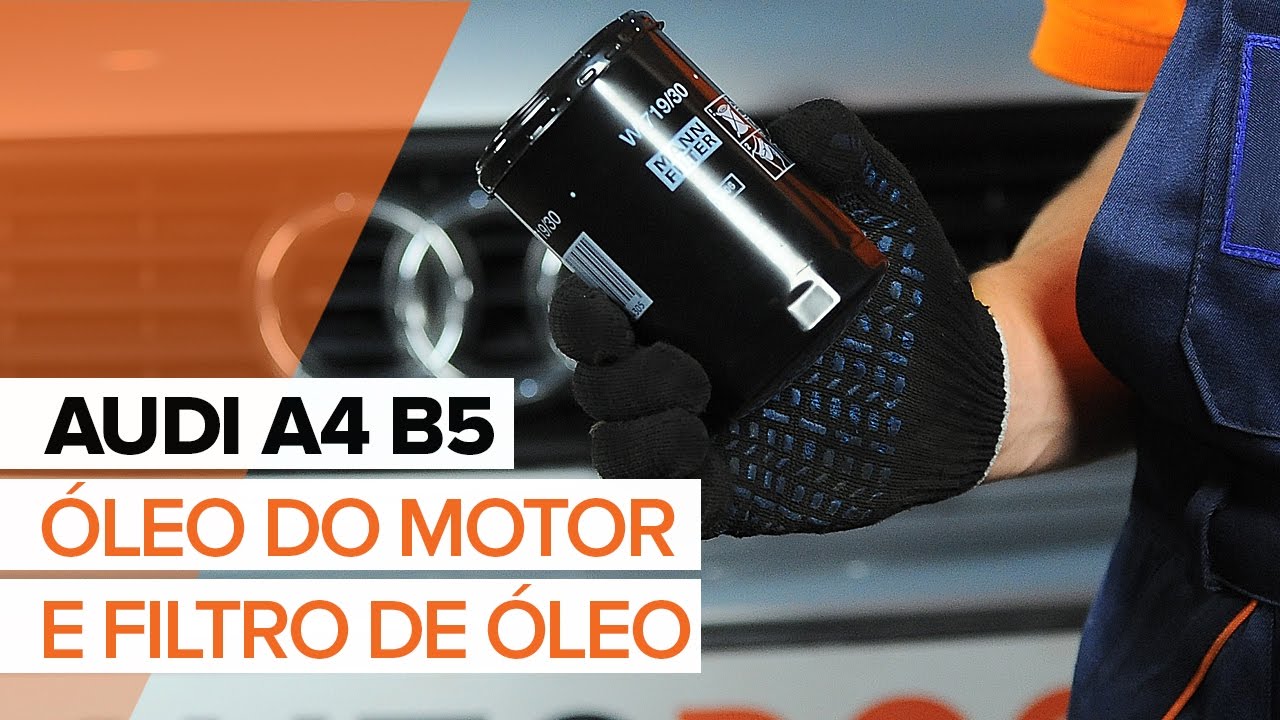 Como mudar óleo do motor e filtro em Audi A4 B5 Avant - guia de substituição