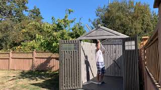 Rubbermaid shed assembling - roof #1