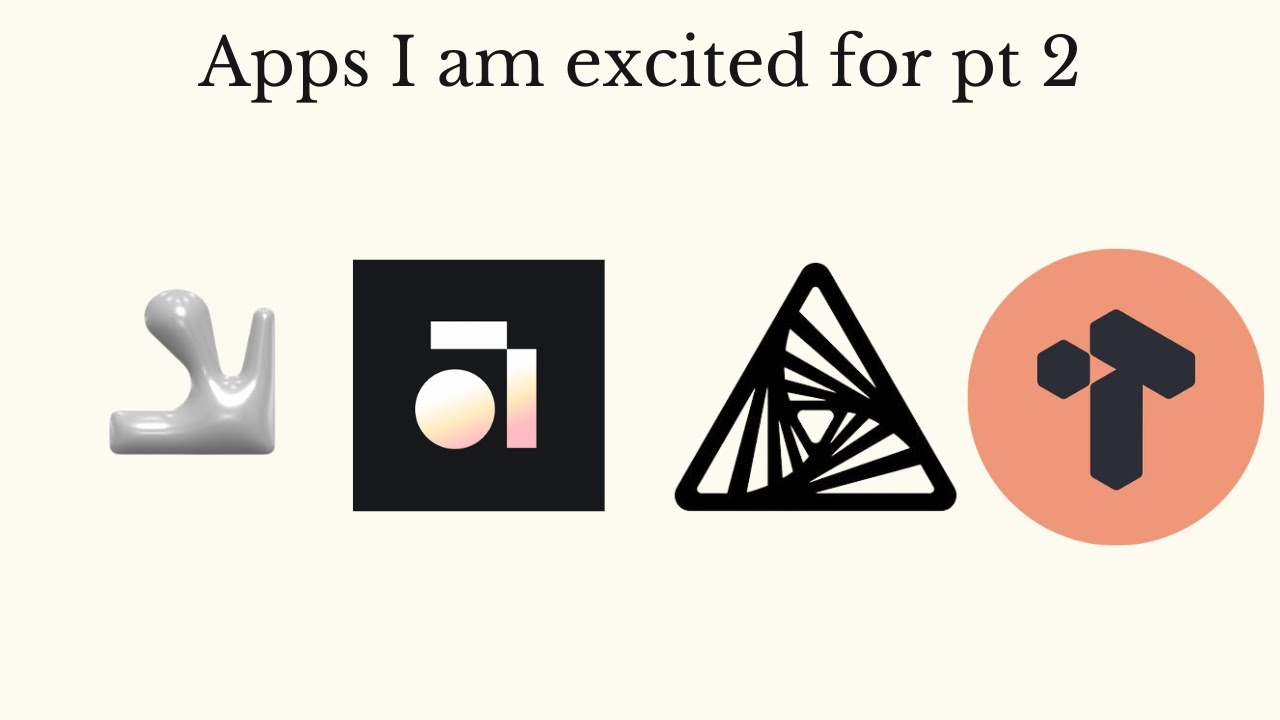 Apps I am excited about for 2025 pt 2 (newer apps)