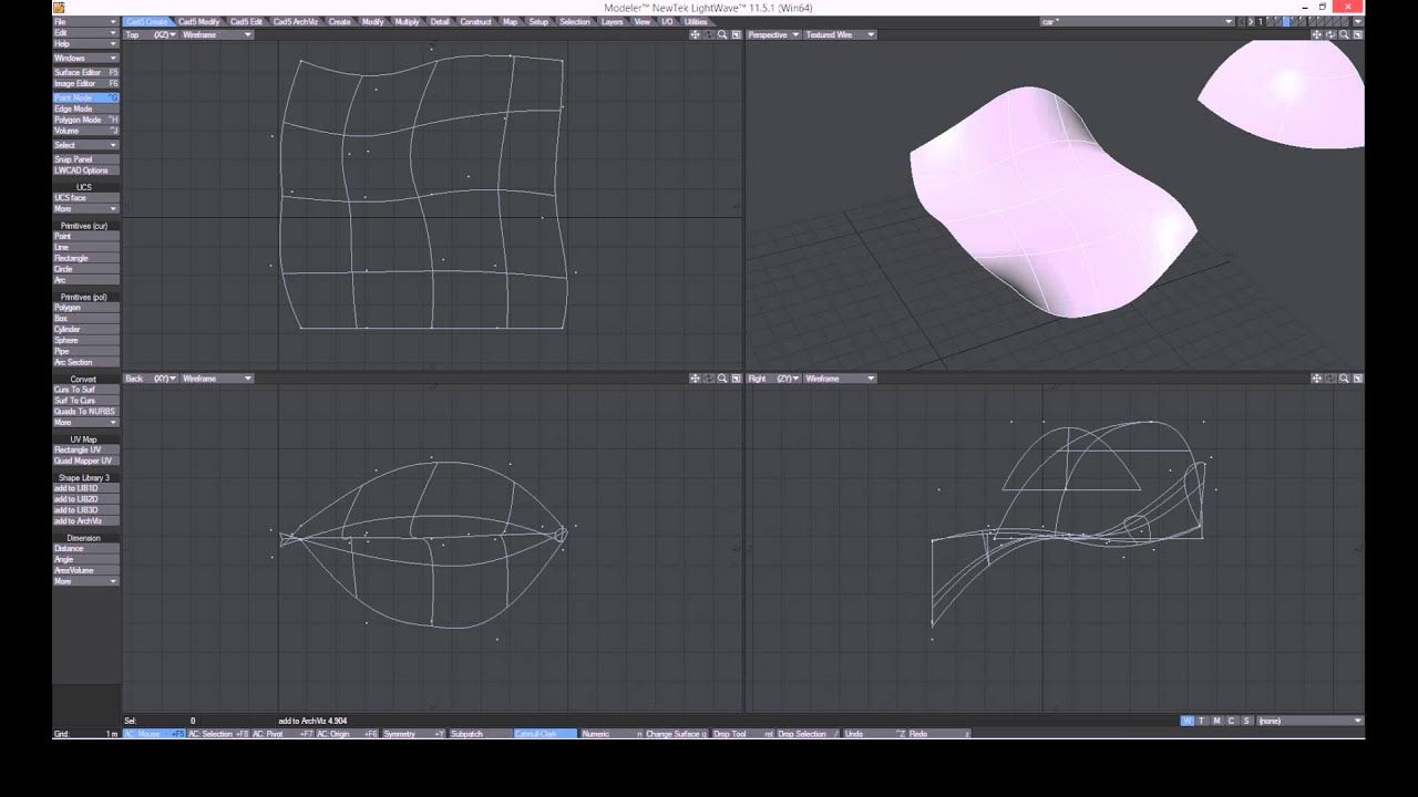LWCAD 5 NURBS introduction