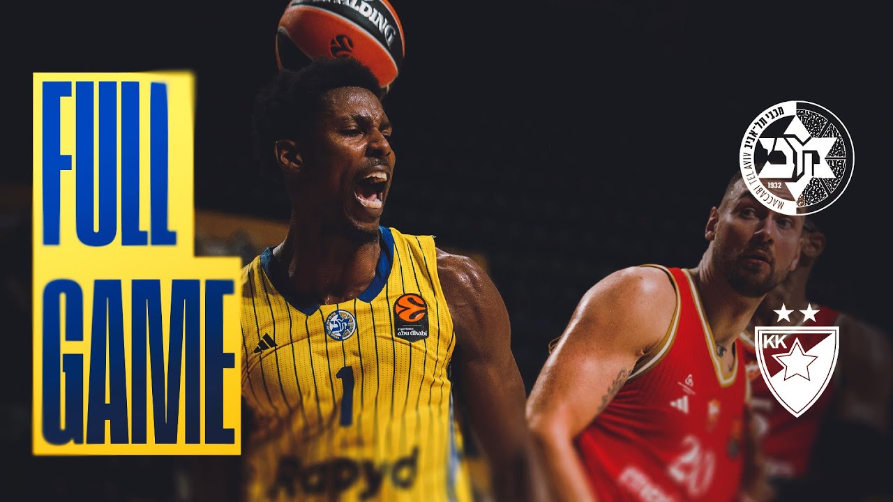 המשחק המלא: מכבי Rapyd ת"א - הכוכב האדום 99:92 (מחזור 8 יורוליג עונת 2025/26)