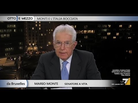 Sen. Monti: "Oggi, poveretti, hanno il potere e il dovere di governare"