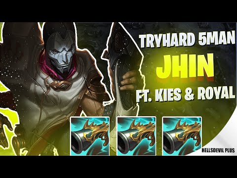 SUPER TRYHARD 5MAN QUE WITH KIES AND ROYAL - Wild Rift HellsDevil Plus Gameplay