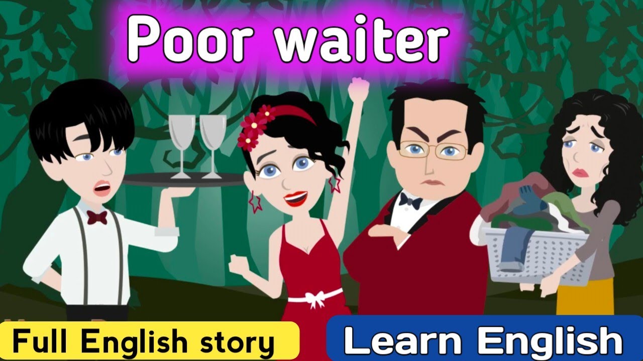 Poor waiter English story | English learning stories | Learn English | Sunshine English stories
