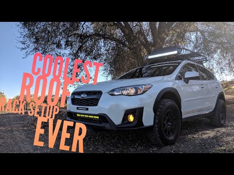 The best 2018 Subaru Crosstrek Roof Rack Setup EVER!