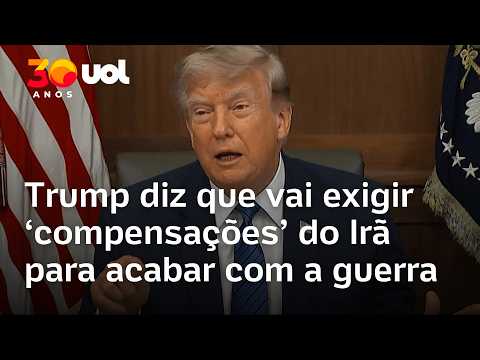 Trump diz que vai cobrar Irã por ataques ocorridos no passado para poder discutir acordo de paz