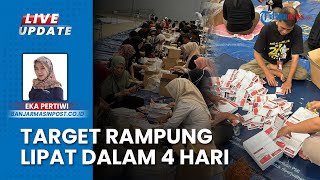 150 Warga Banjarmasin Selesaikan Lipat Surat Suara Calon Gubernur dan Wakil Gubernur 2024