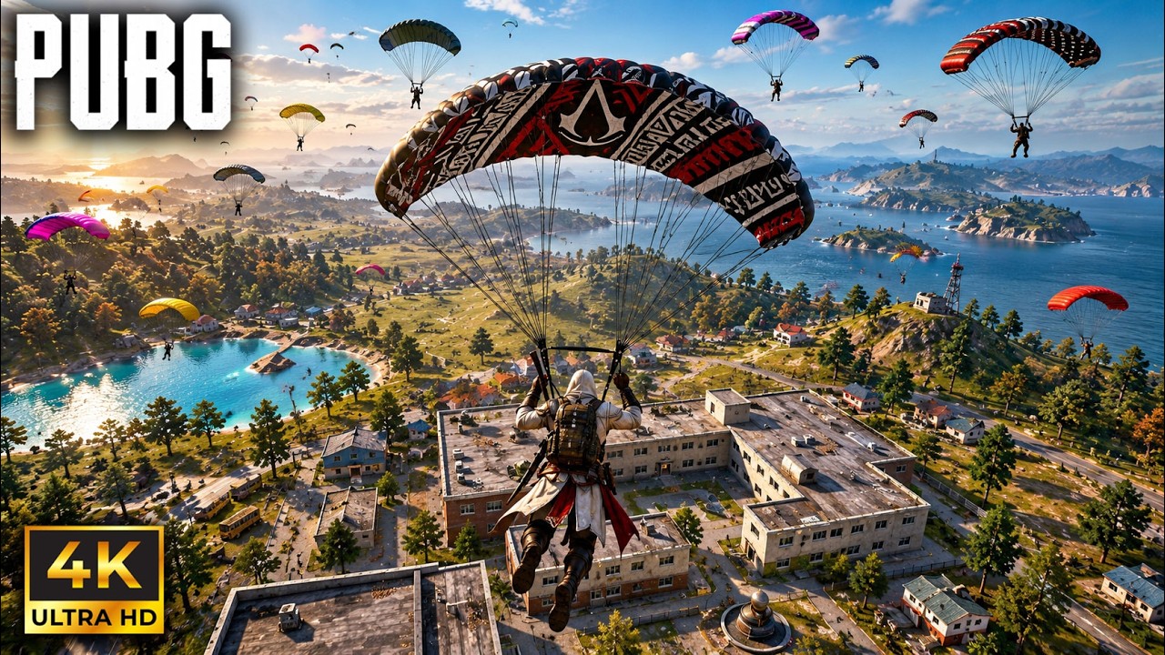 PUBG PC: LA ESCUELA estaba PELIGROSA 😎 Los GRAFICOS al MÁXIMO se ven INCREIBLES
