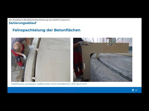 MAPEI Online-Seminar: Der Einstieg in die Betoninstandsetzung mit MAPEI