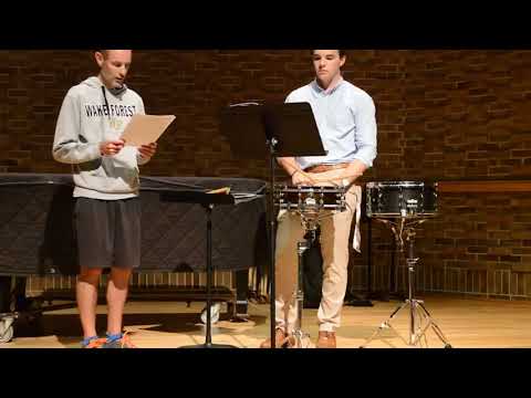 Walker Deese 2019 NC All State Orchestra Snare audition