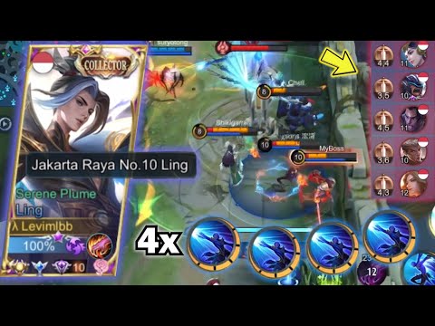 HOW TO MAKE ALL ENEMY CRYING IN BRONZE USING LING?! | LING FASTHAND GAMEPLAY - Levimlbb