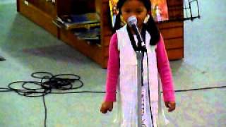 Julie B. singing Imagine by John Lennon - 6 Years Old