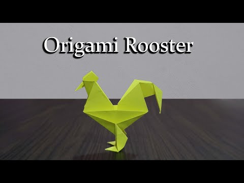 Easy Origami Rooster Tutorial: Simple Paper Folding for Beginners