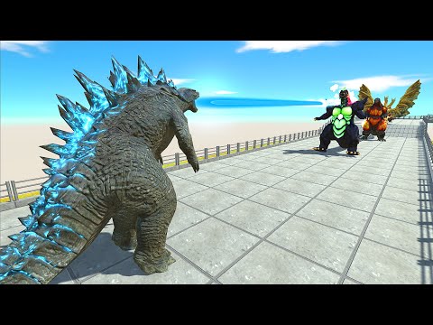Godzilla 2014 Evolution and Super Godzilla VS Heisei Godzilla - Animal Revolt Battle Simulator
