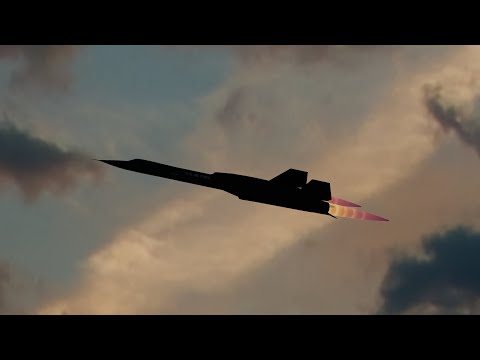 Lockheed SR-71 Blackbird Breaking the Sound Barrier - 3D