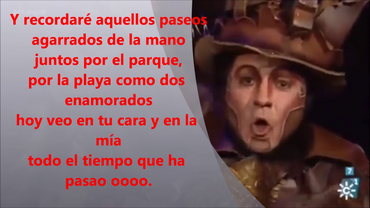 Pasodoble de los chatarras Tu sabes cuanto te quiero Letra, lyrics y karaoke